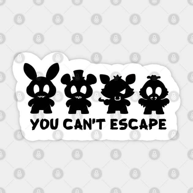 You Can’t Escape Sticker by Jiinnxxy